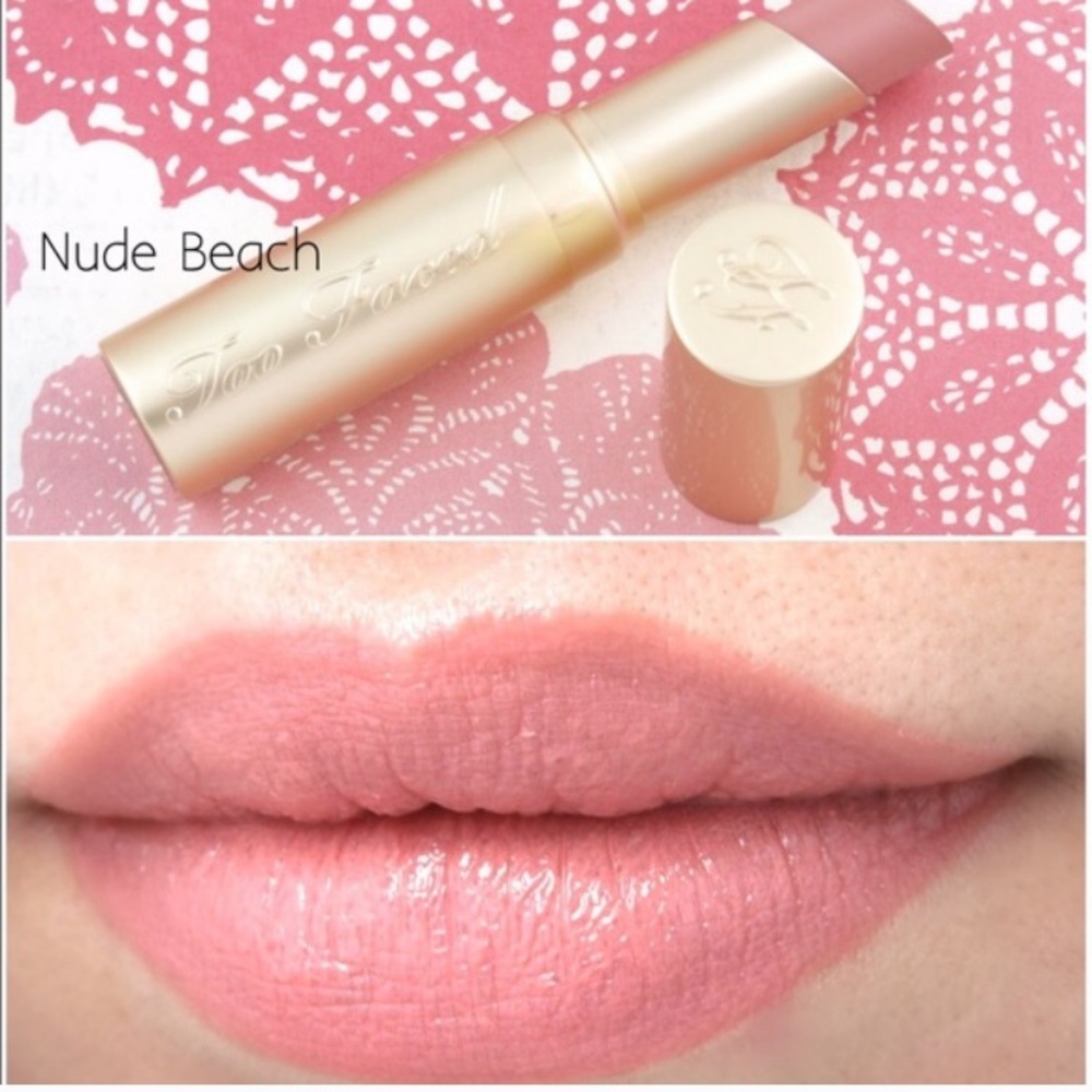 Too Faced Mini Lipstick in Shade Nude Beach